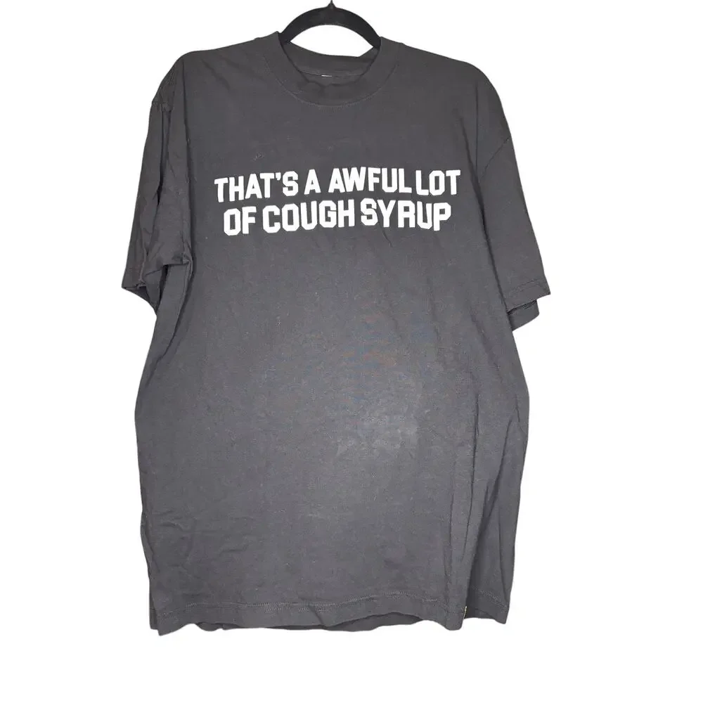 NEW Sz. M - Men's Awful Lot of Cough, Short Sleeve (BLK)